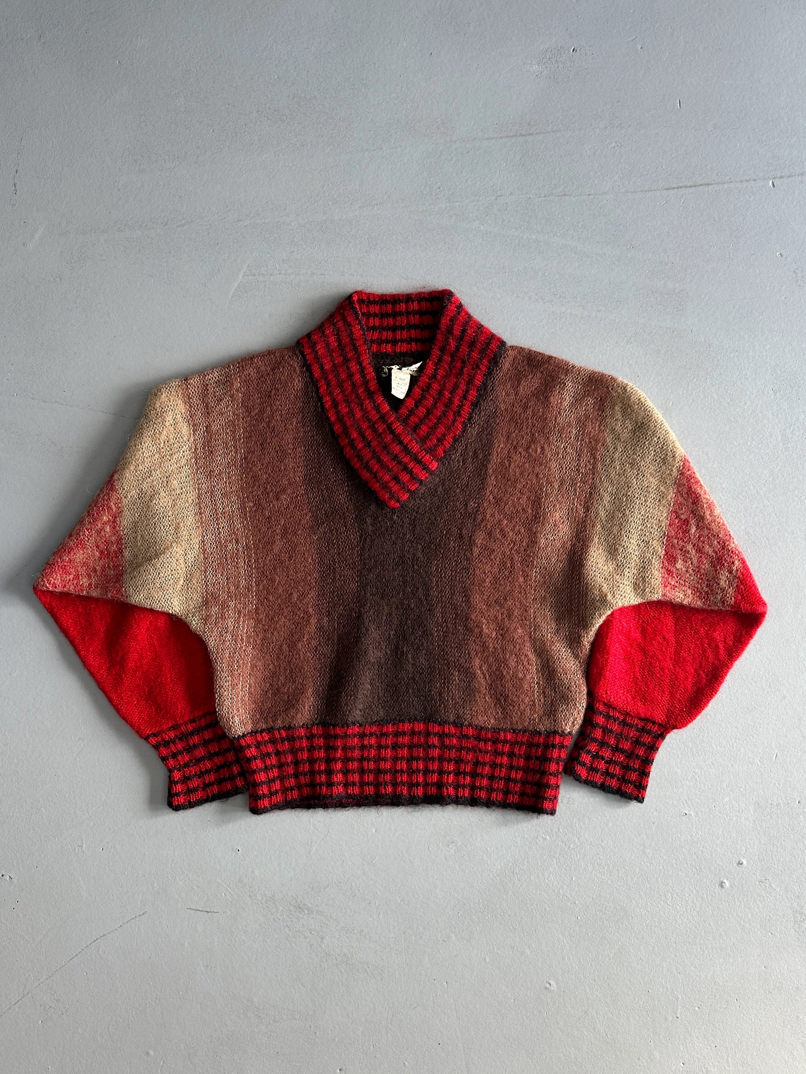 KANSAI YAMAMOTO - 1980s V NECK BOXY FIT JUMPER