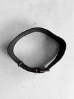 GIANFRANCO FERRÉ - late 1990s WIDE SUEDE BELT WITH DOUBLE PRONG BUCKLE