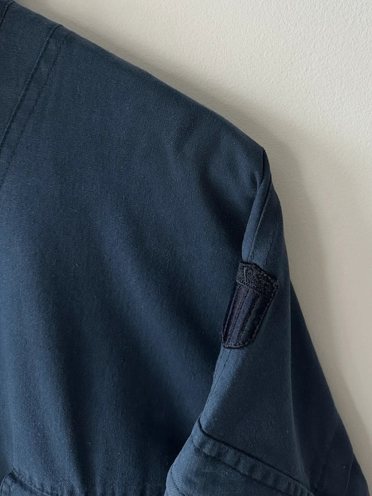 VALENTINO - 1980s 2 IN 1 COTON JACKET VEST WITH BACK PANEL DETAIL