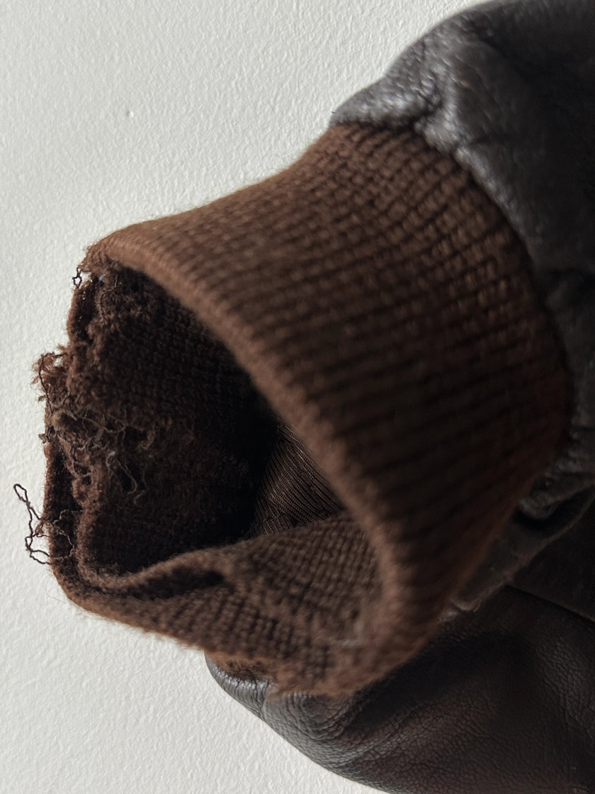 VERSACE - 1990S LEATHER BOMBER JACKET