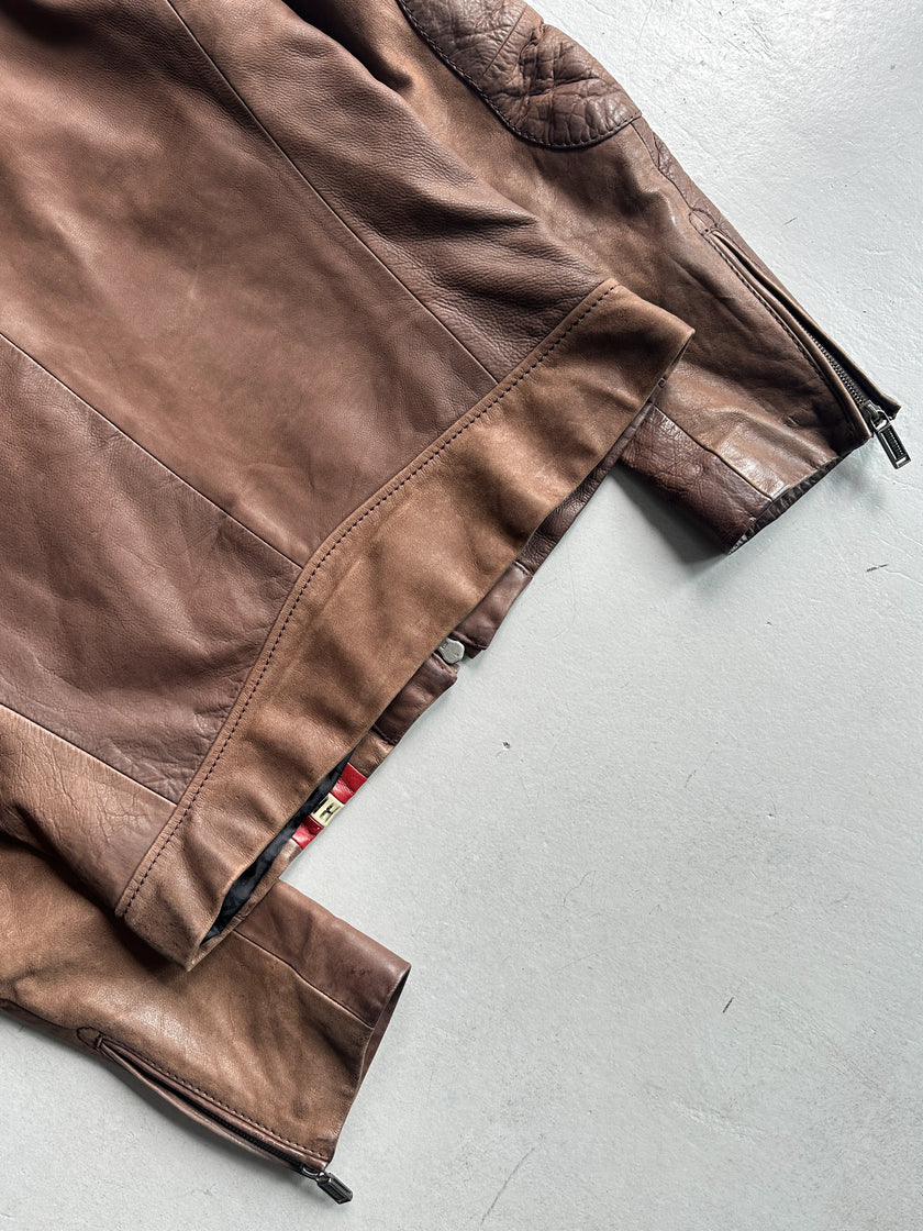 BIKKEMBERGS - 2000s LEATHER BIKER JACKET