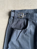 BIKKEMBERGS - 2008 REGULAR FIT TROUSERS WITH LEATHER BACK BELT