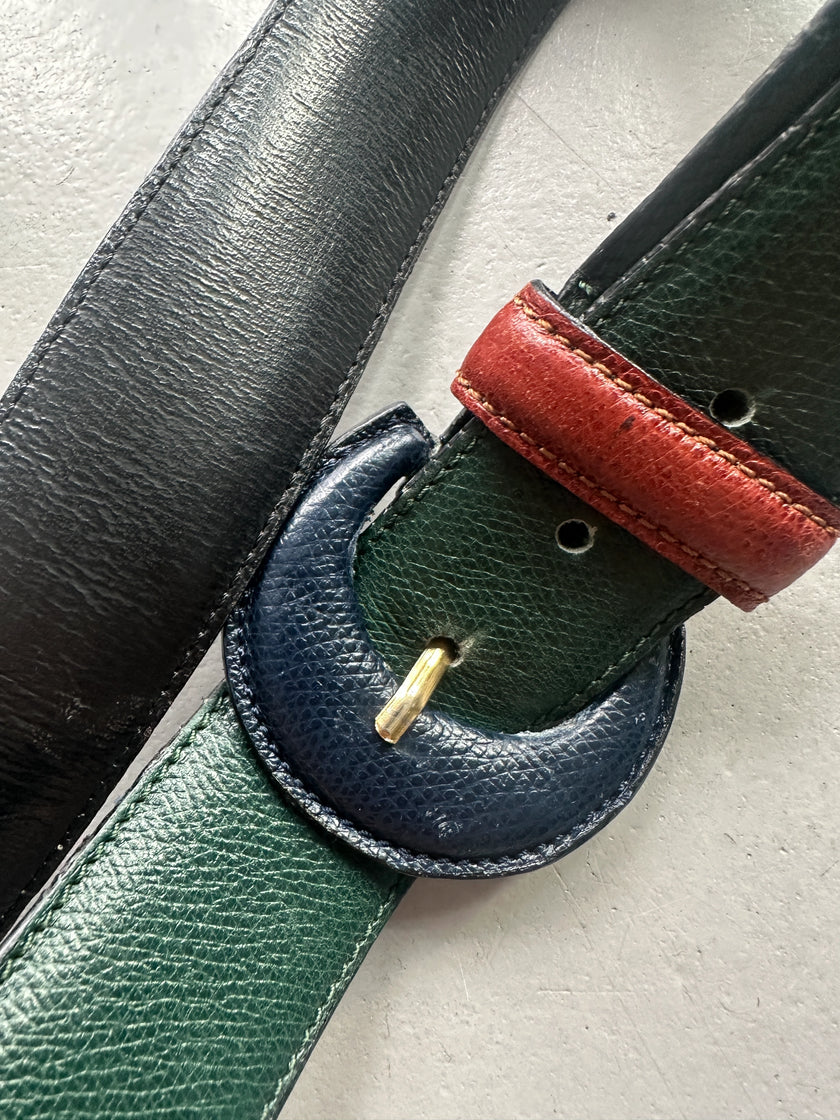 ETRO - 1990s MULTICOLOUR LEATHER BELT