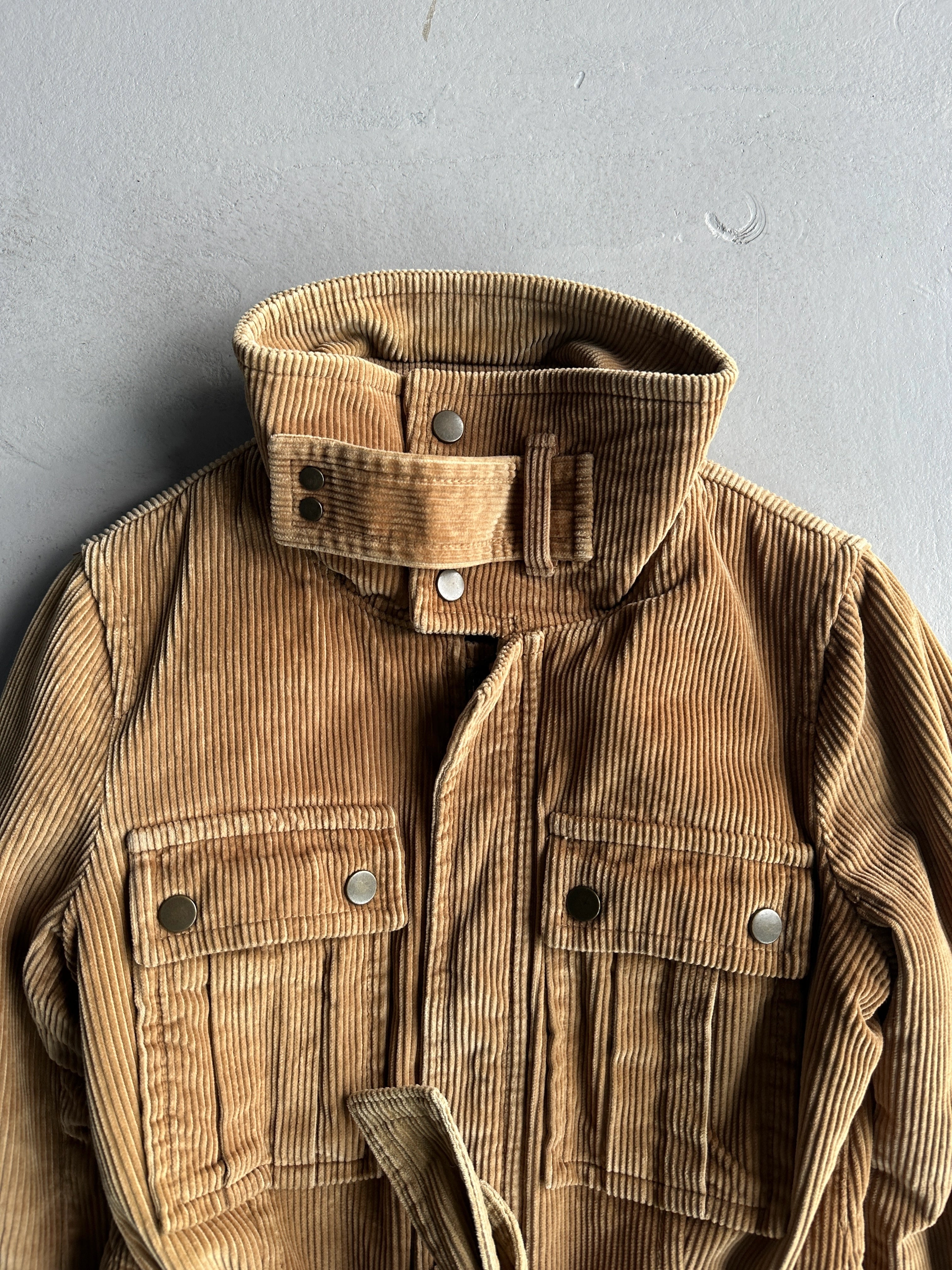 DSQUARED2 - F/W 2004 CORDUROY BELTED MULTI POCKET JACKET