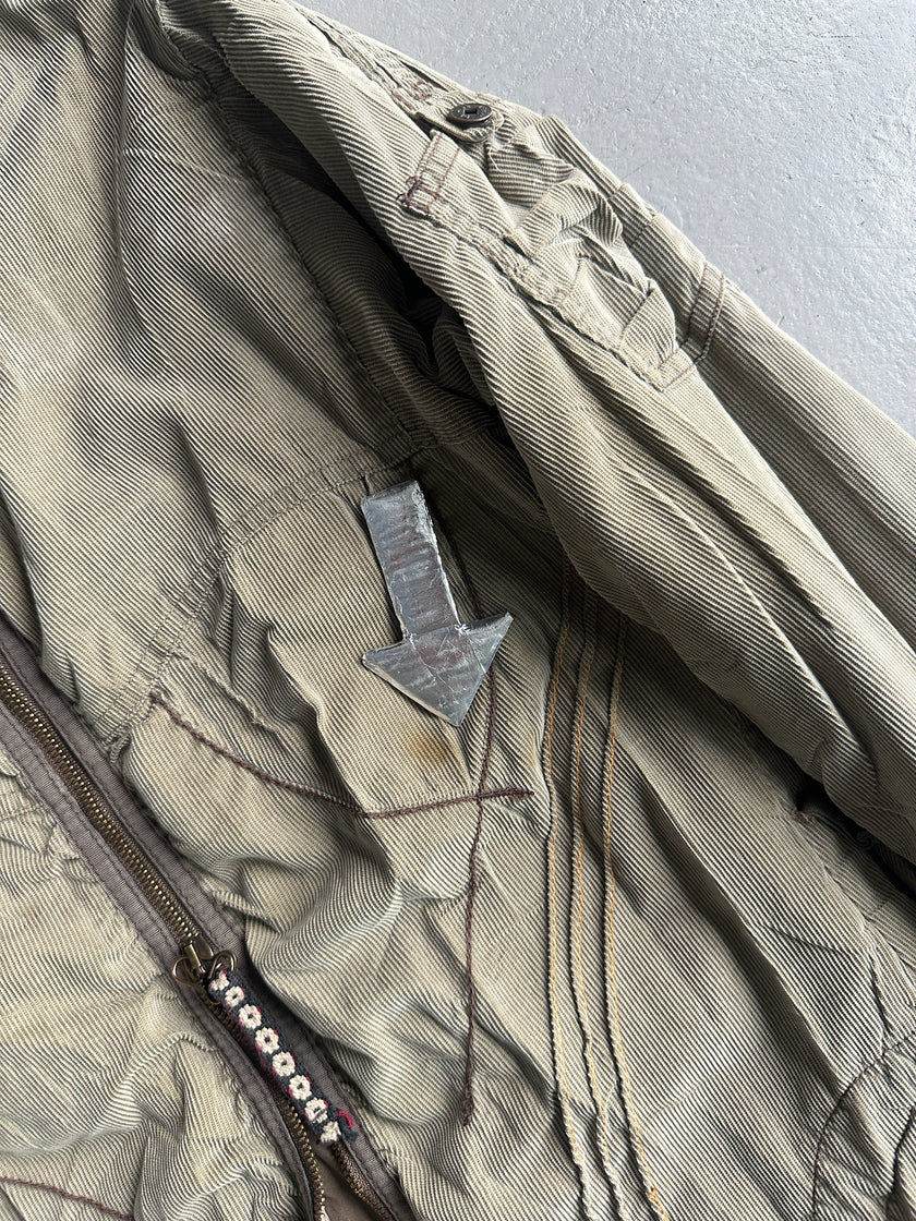 MARITHÉ + FRANÇOIS GIRBAUD - F/W 2003 LONG JACKET WITH FISHTAIL HEM