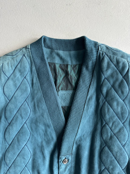 LOEWE - 1980s SUEDE BOMBER JACKET