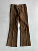 2000s FLARED LEG SUEDE TROUSERS