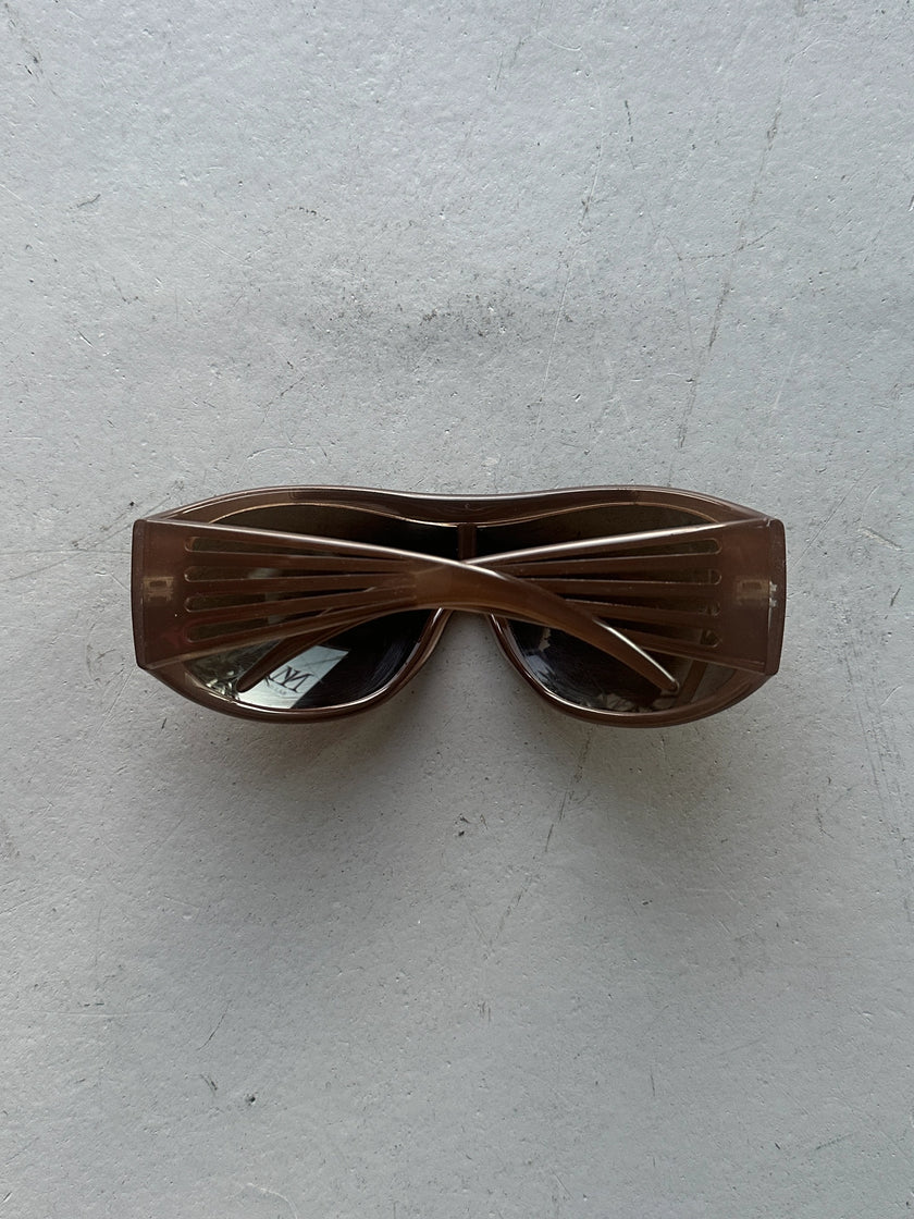GIANFRANCO FERRÉ - 2000s OVERSIZED SHIELD SUNGLASSES