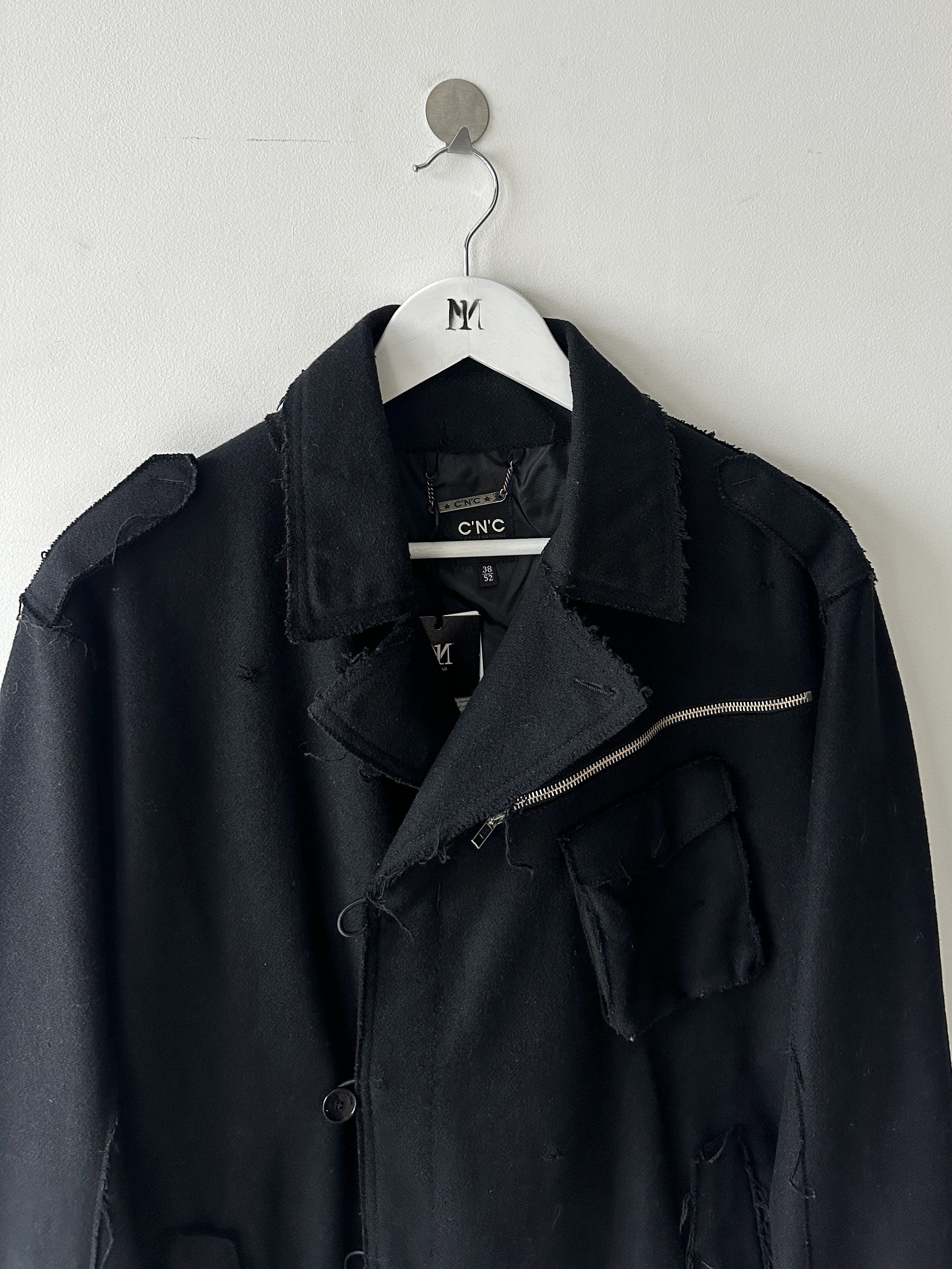 C'N'C COSTUME NATIONAL - F/W 2010 FRAYED EDGES WOOL JACKET