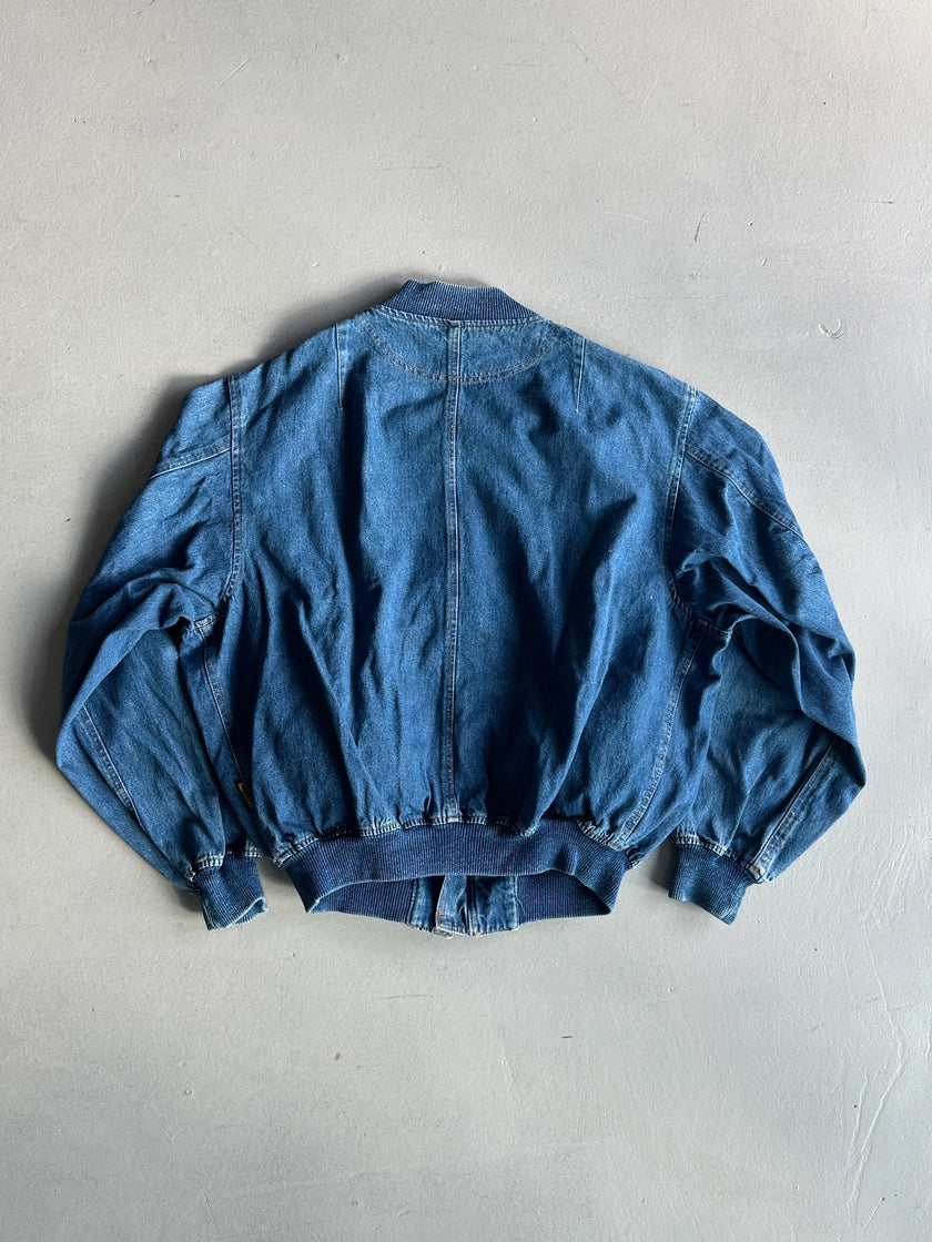 EMPORIO ARMANI - 1980s DENIM BOMBER JACKET