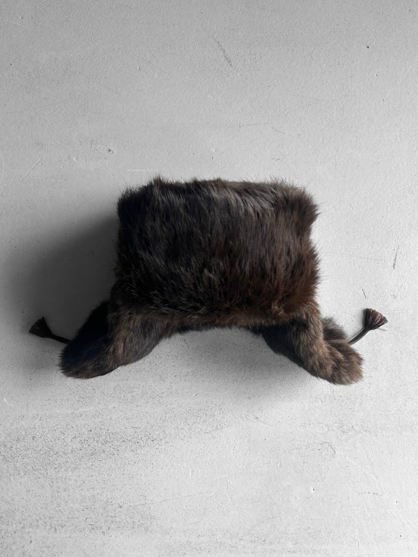 1980s OVERSIZED TRAPPER FUR HAT