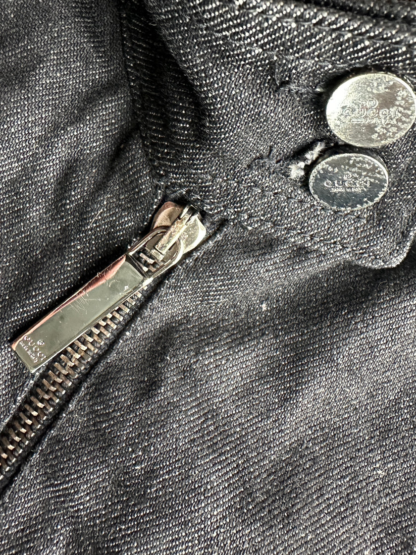GUCCI TOM FORD -  1990s CROP FIT DENIM JACKET