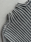 DANIELE ALESSANDRINI - 1990s MOCK NECK RIBBED JUMPER