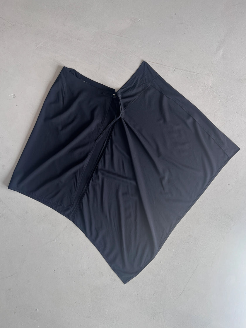 YOHJI YAMAMOTO Y's - A/W 2007 ASYMMETRICAL WRAP SKIRT PANEL