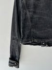 GIANFRANCO FERRÉ - early 2000s CROP FIT DENIM JACKET WITH EXPOSED ZIP DETAILS