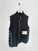 FINAL HOME - 1990s ZIPPED VEST WITH SIDE PANEL DETAILS