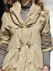 MARITHÉ + FRANÇOIS GIRBAUD - F/W 2008 RUCHED FRONT ADJUSTABLE WOOL JACKET