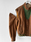 SPANISH LABEL 1980s 2 in 1 BOMBER JACKET WITH ZIP OFF SLEEVE