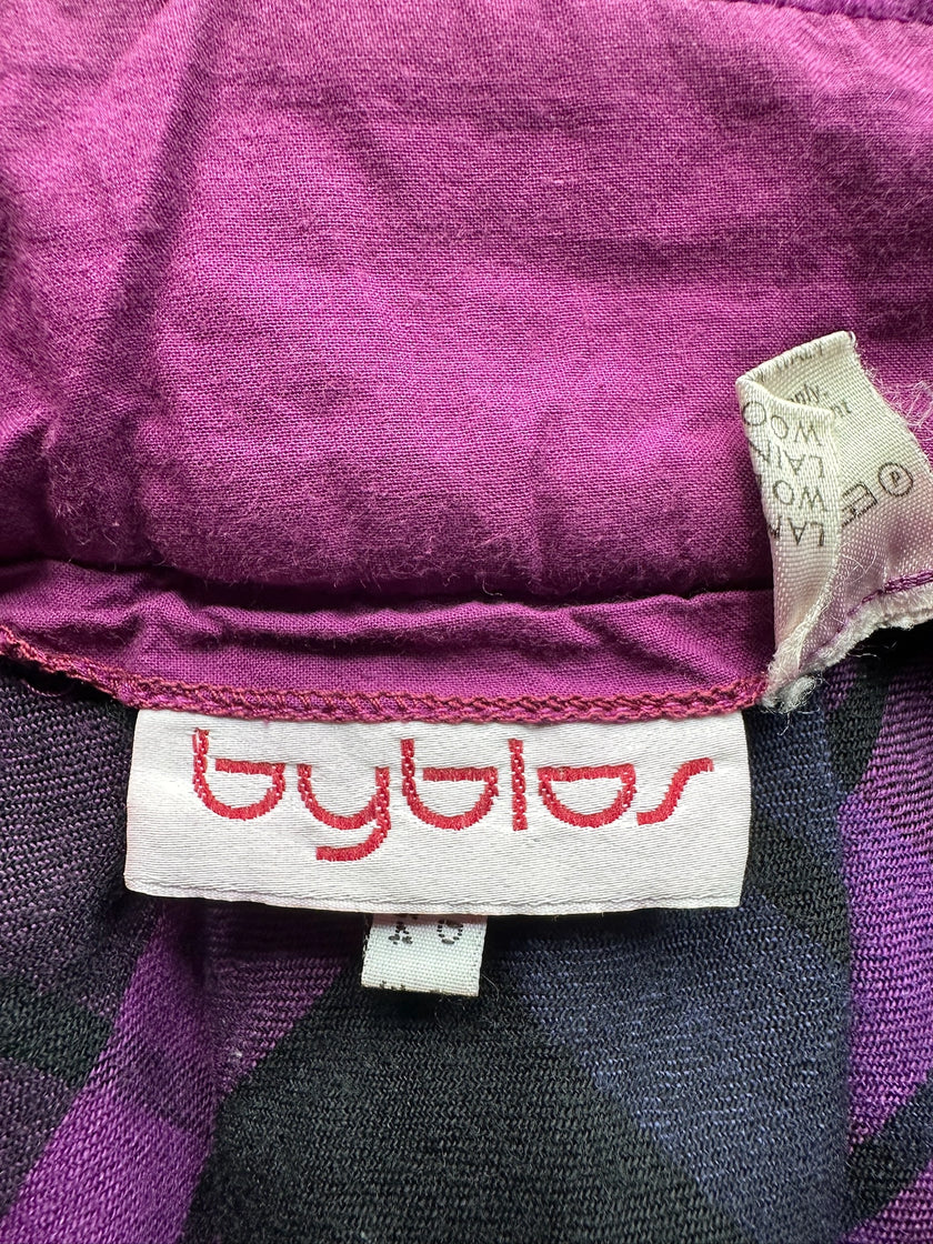 BYBLOS - 1990s CHECK PRINT PLEATED SKIRT