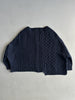 NEIL BARRETT - 2000s BOXY FIT DECONSTRUCTED CHUNKY KNIT JUMPER