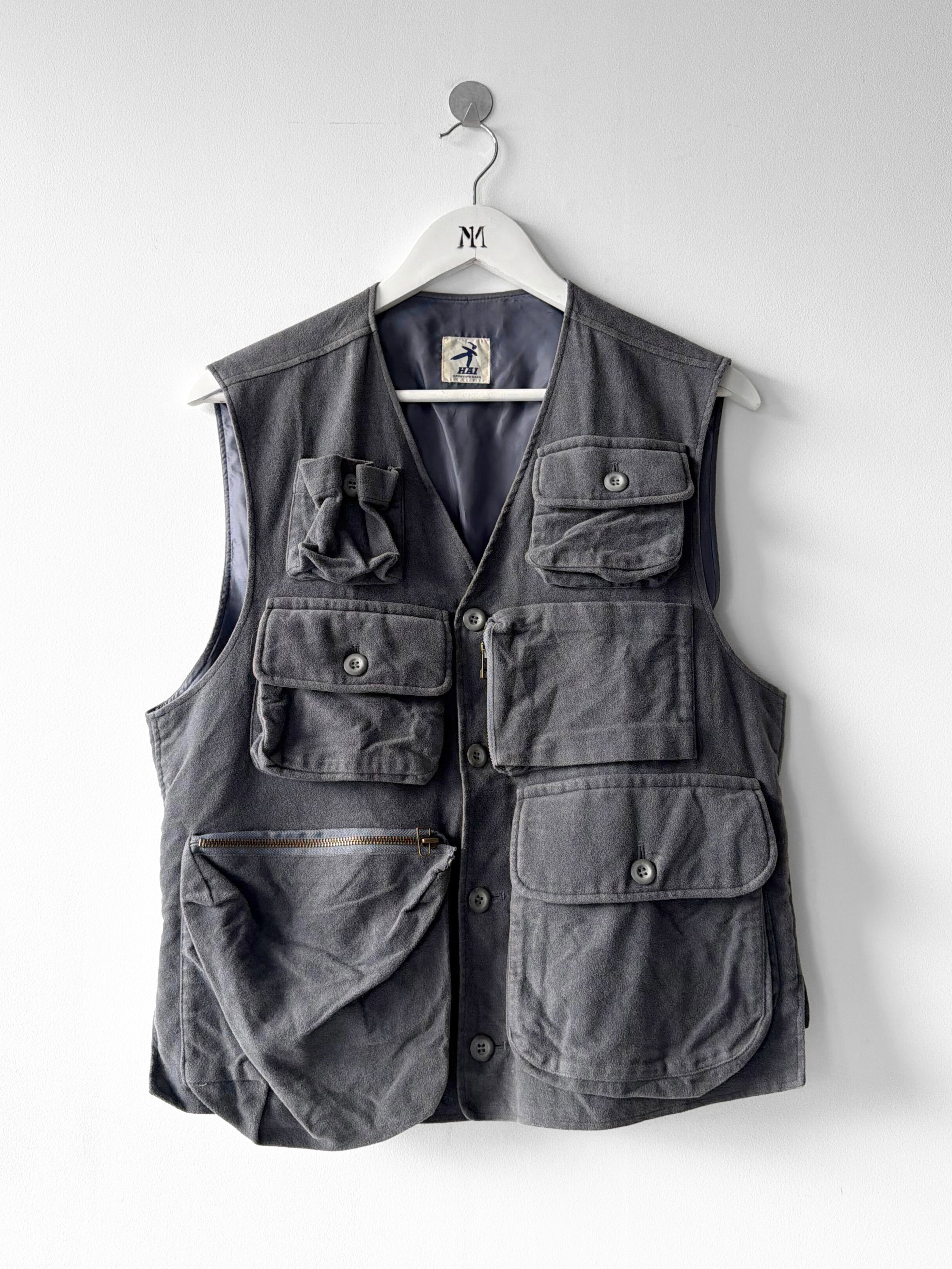 ISSEY MIYAKE HAI - 1980s CARGO VEST GILET JACKET