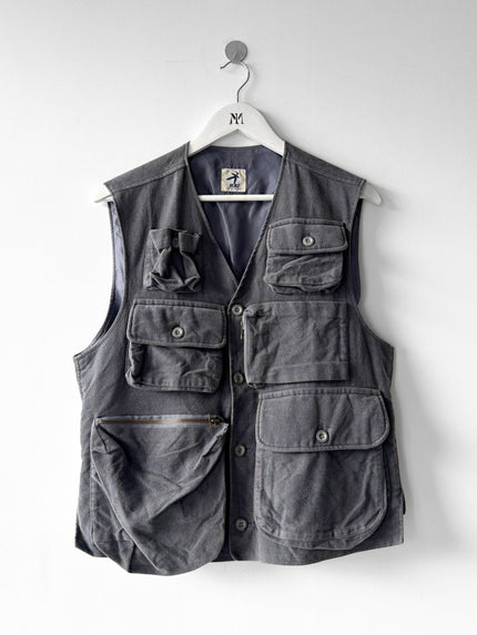 ISSEY MIYAKE HAI - 1980s CARGO VEST GILET JACKET