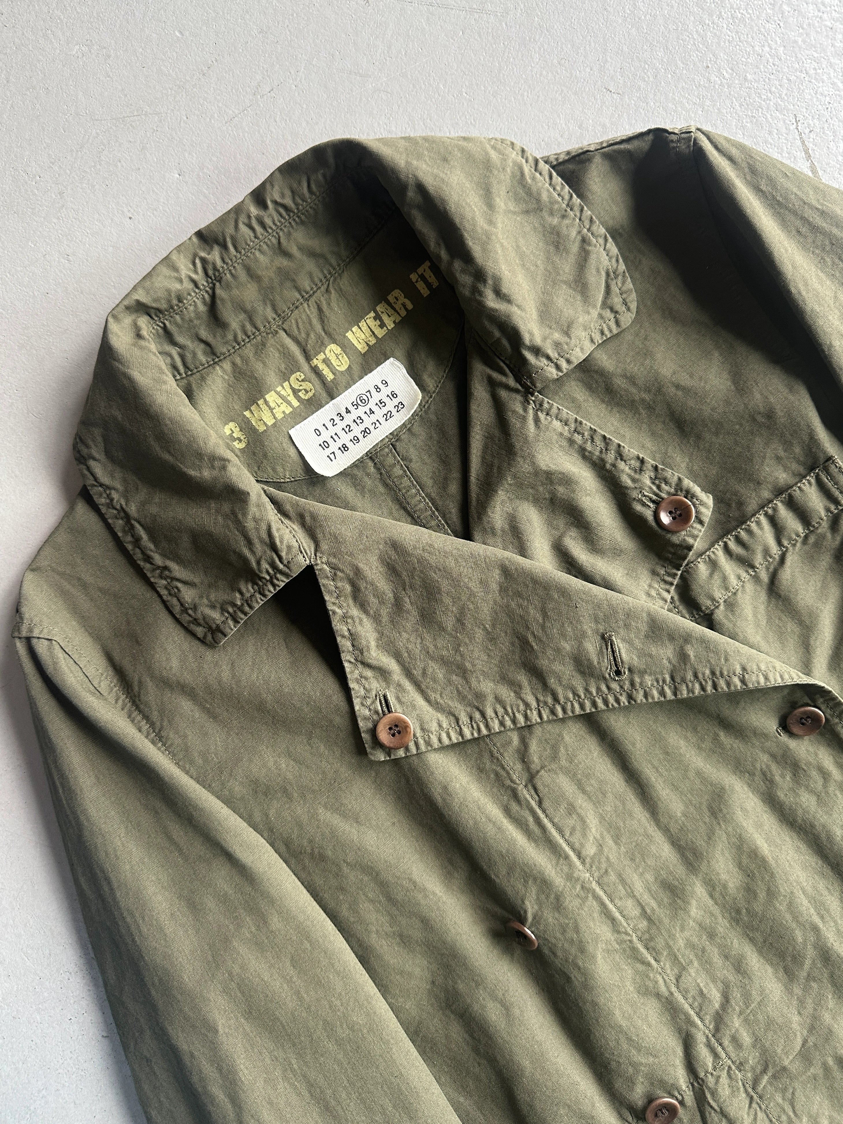 MARTIN MARGIELA - S/S 2003 3 WAYS TO WEAR BUTTONED JACKET