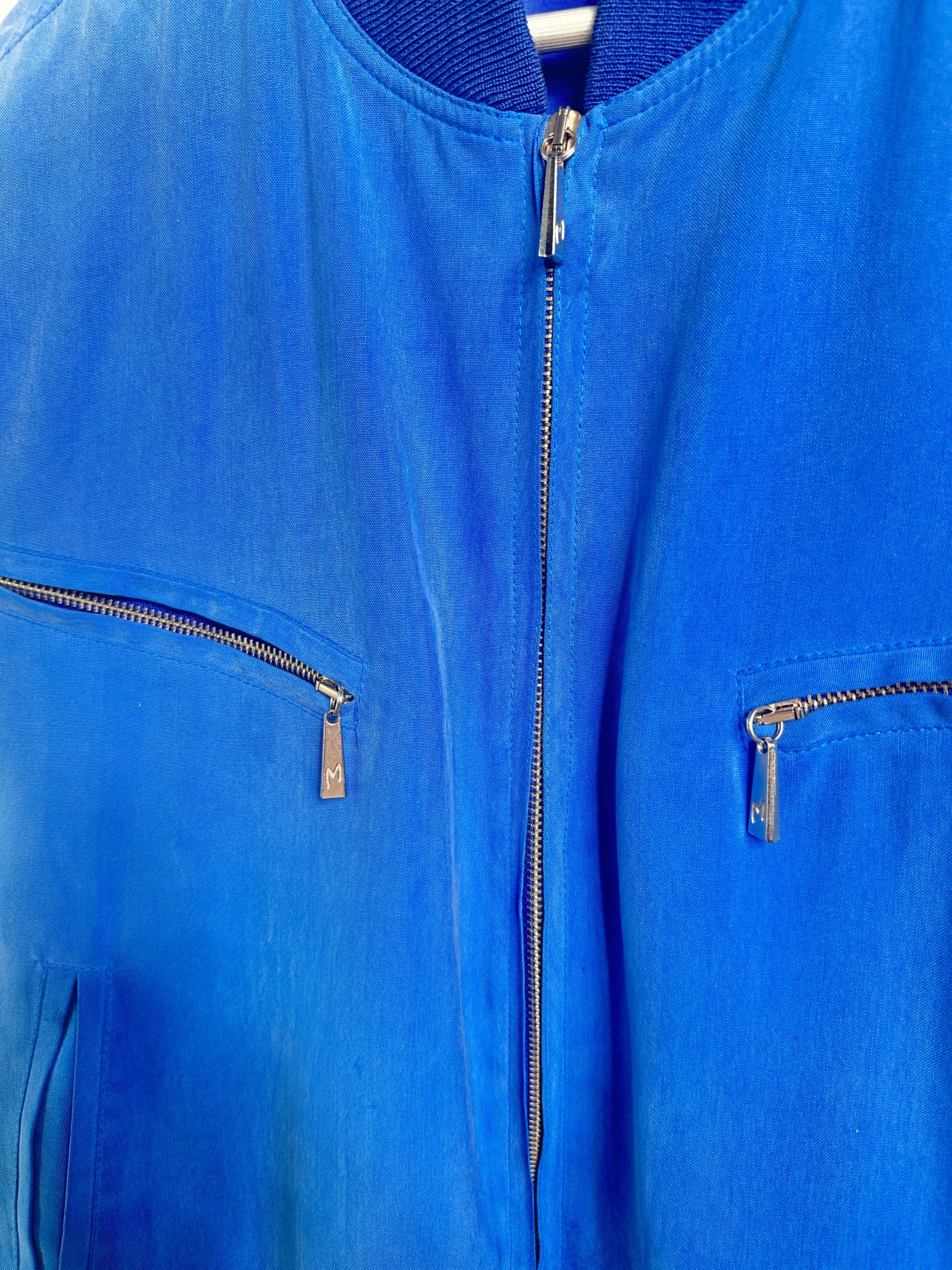 CLAUDE MONTANA - 1980s SILK BOMBER JACKET