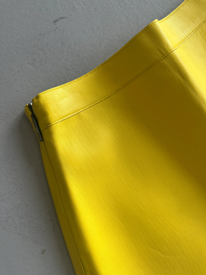 MSGM - 2000s FAUX LEATHER MINI SKIRT