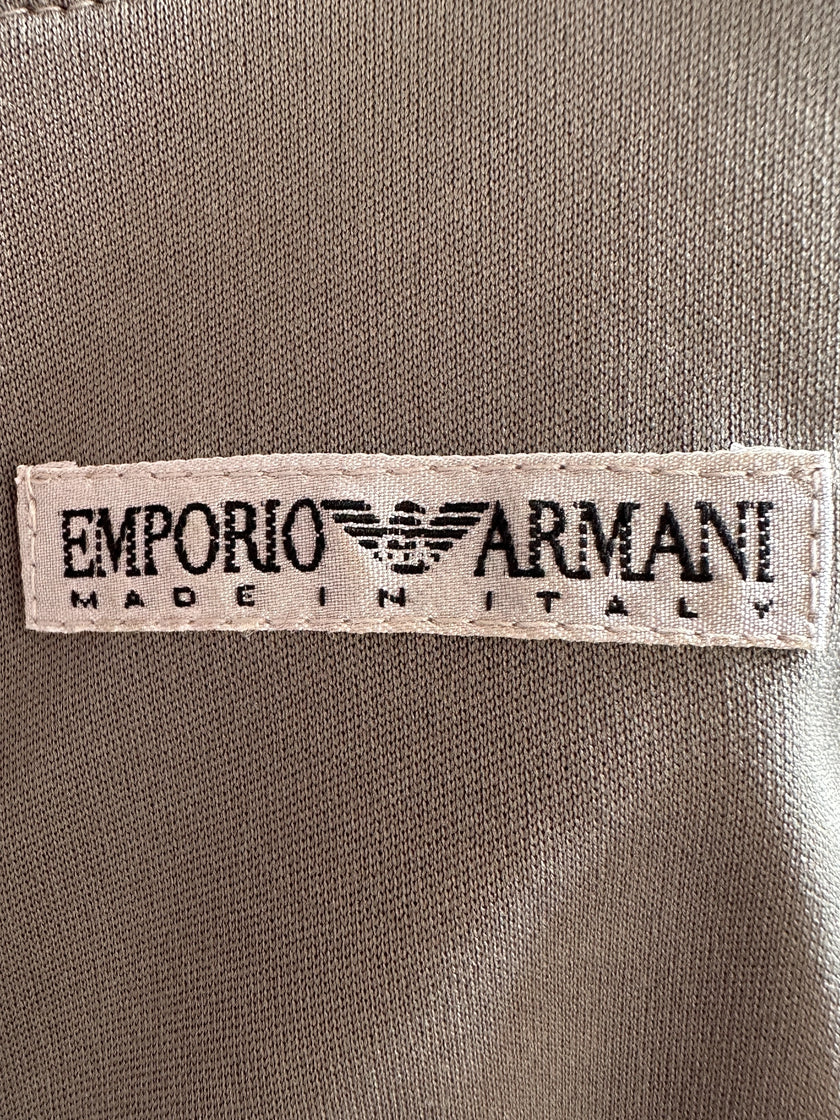 EMPORIO ARMANI - 1990s ZIPPED BACK VEST TOP
