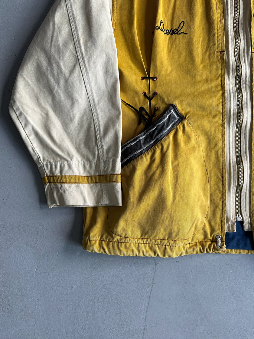 DIESEL - 1980s LIGHT JACKET WITH WAIST LACING DETAIL