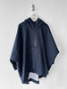 ITALIAN LABEL - SAMPLE OVERSIZED HOODED CAPE JACKET WITH MESH UNDERLAYER