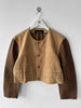 COMME DES GARÇONS - F/W 1990 CROP FIT BLAZER WITH QUILTED SLEEVE