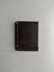 KATHARINE HAMNETT - 1990s LEATHER WALLET WITH STITCHING DETAILS