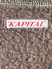 KAPITAL - 1990s OPEN FRONT CARDIGAN WITH RAW EDGES