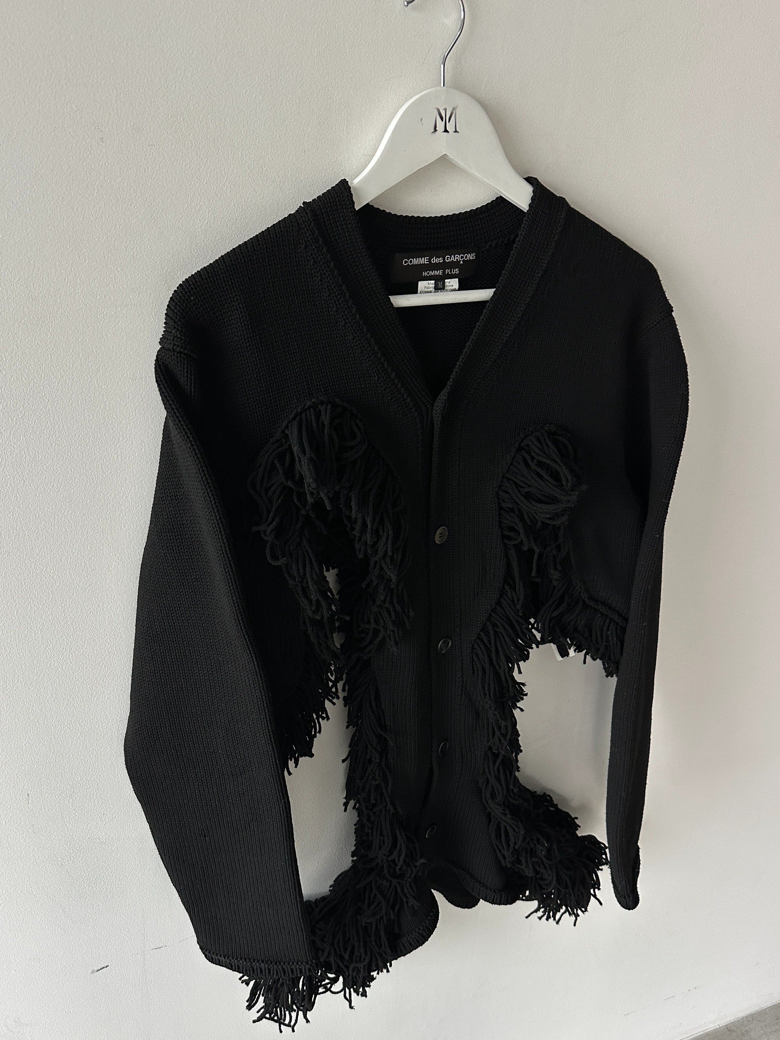 COMME DES GARÇONS - F/W 2023 DECONSTRUCTED CARDIGAN WITH FRINGE
