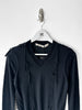 COMME DES GARÇONS -  S/S 2005 V NECK LONG SLEEVE KNIT TOP WITH LACING DETAILS