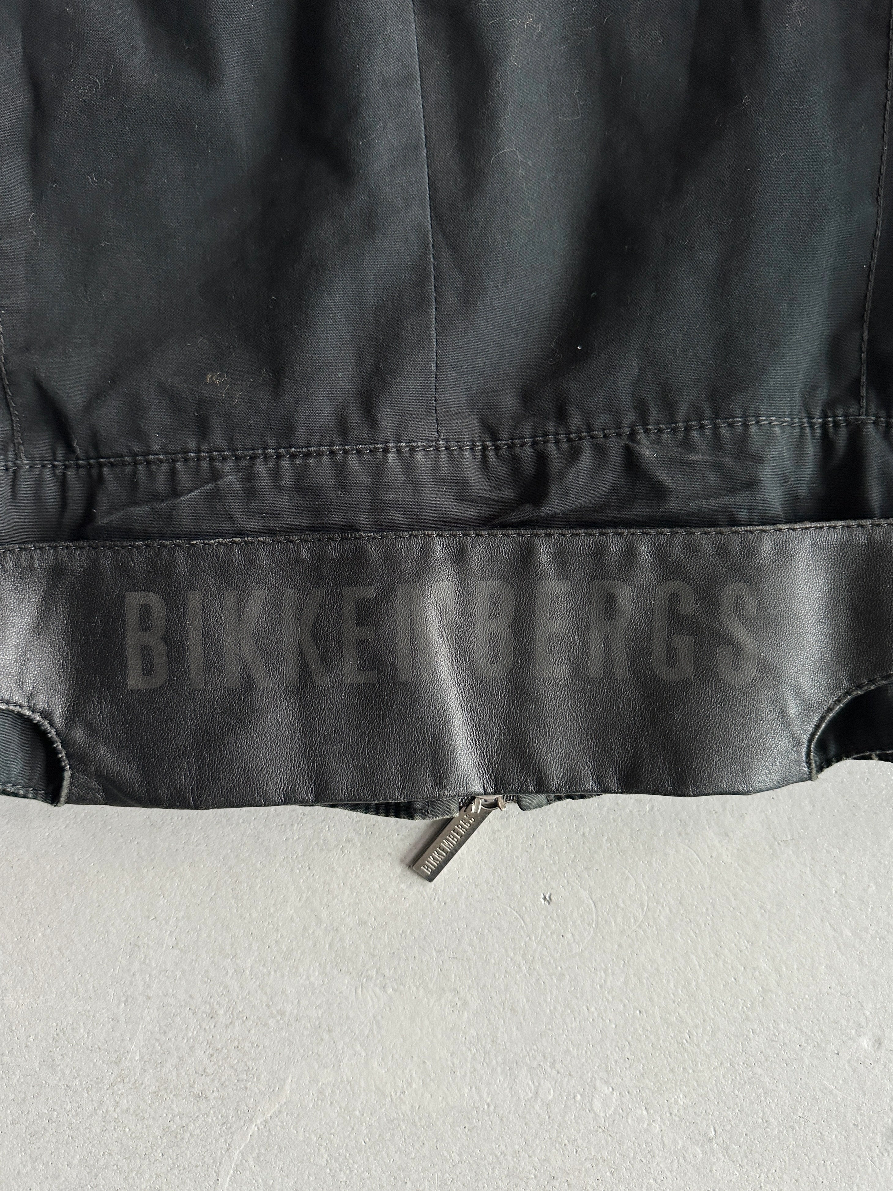 BIKKEMBERGS - 2000s LIGHT JACKET WITH LEATHER BELT