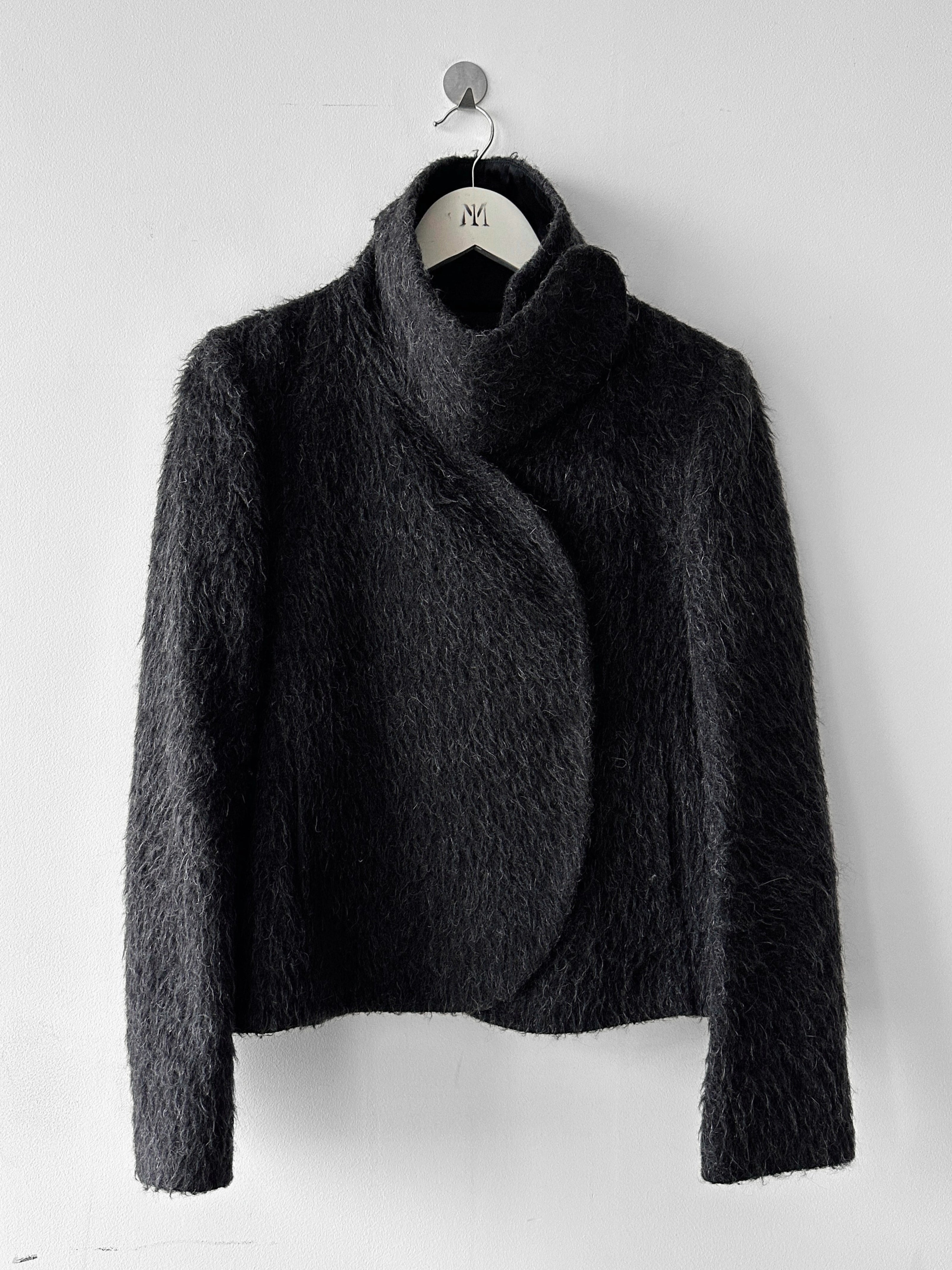 EMPORIO ARMANI - F/W 2010 FUZZY WOOL FUNNEL NECK JACKET
