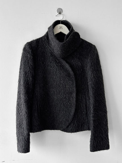 EMPORIO ARMANI - F/W 2010 FUZZY WOOL FUNNEL NECK JACKET
