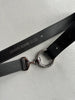 ARMANI JEANS - 2000s LEATHER BELT WITH ROUND BUCKLE