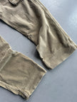 1990s WIDE LEG CORDUROY PANELS CARGO TROUSERS