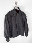 VALENTINO - 1980s BOXY FIT HERRINGBONE BOMBER JACKET