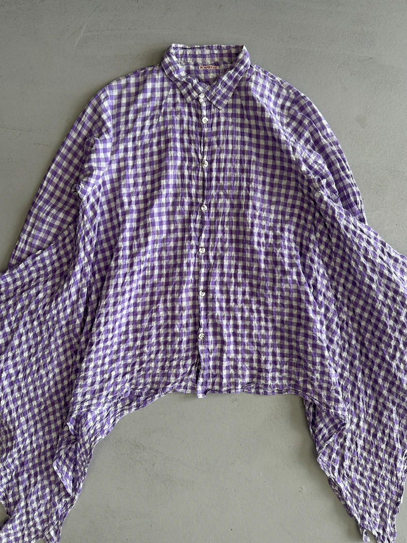 KAPITAL - 1990s DRAPING SIDES ASYMMETRICAL SHIRT