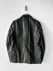 JAPANESE LABEL - 1990s COATED COTTON STRIPED BLAZER