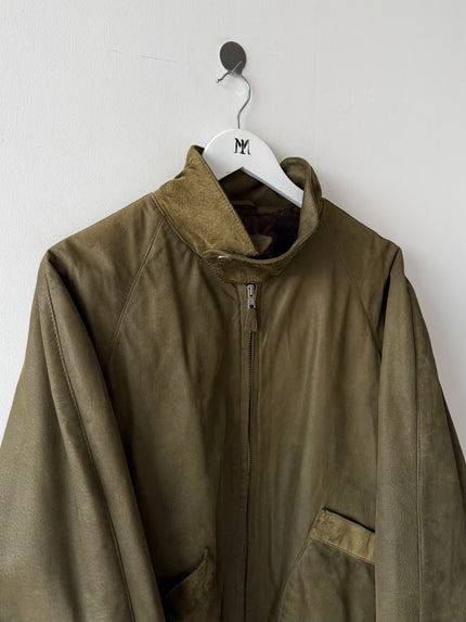 ITALIAN LABEL 1980s SUEDE BOMBER JACKET