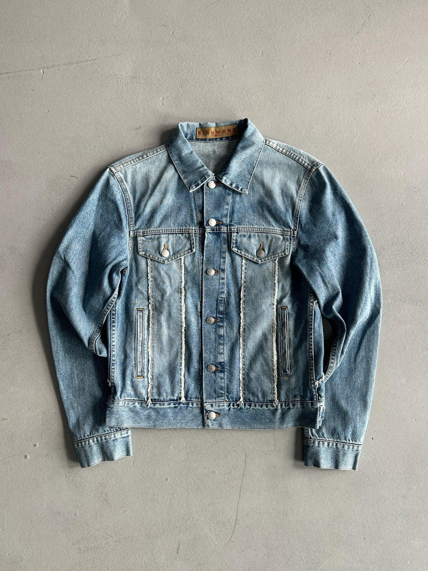 JOHN RICHMOND - S/S 2004 DECONSTRUCTED UNION JACK DENIM JACKET