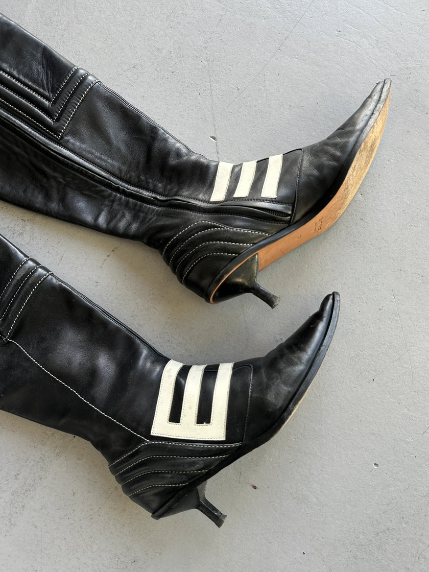 ETRO - F/W 2001 POINTED TOE KITTEN HEELS BOOTS