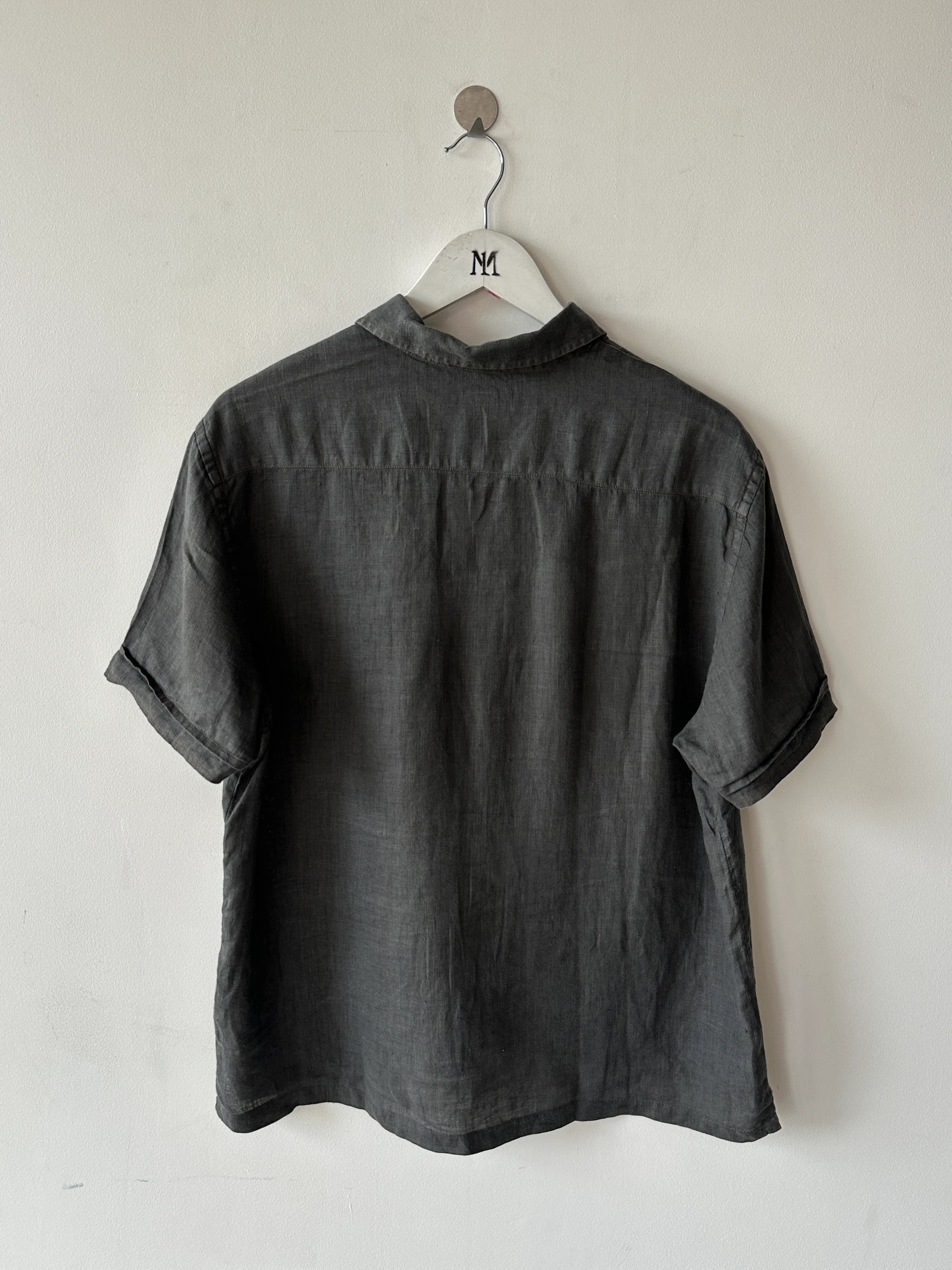 C.P. COMPANY - 1990s LINEN POLO T-SHIRT