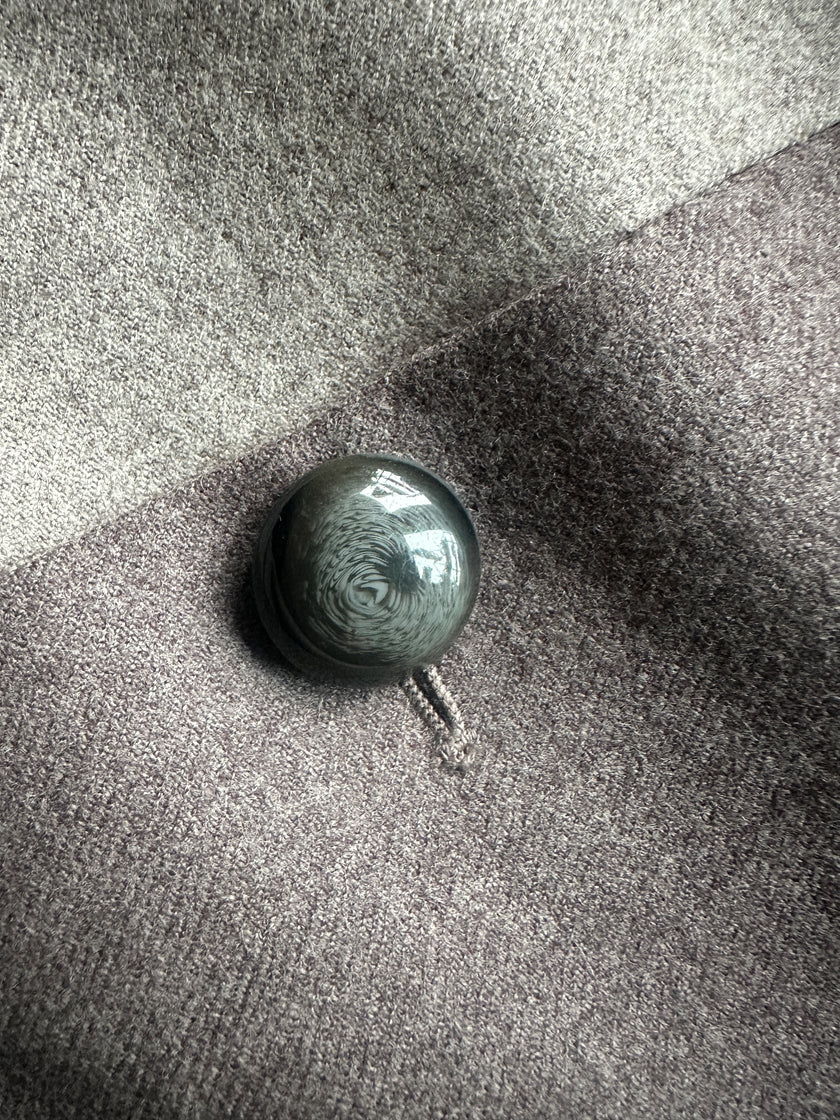 VALENTINO - 1990s BLOCK PANEL WOOL ZIPPED JACKET